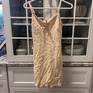 Hollister Beige‎ Striped Mini Dress